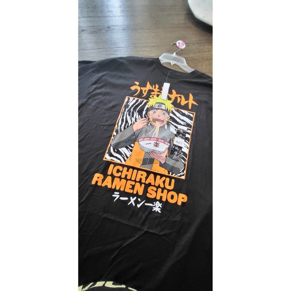 Naruto Anime Graphic T-Shirt Mens 3XL New Short Sleeve Character Tee #16